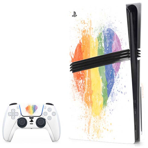 Love Is Love Heart PS5 Pro Disk Bundle  Skin